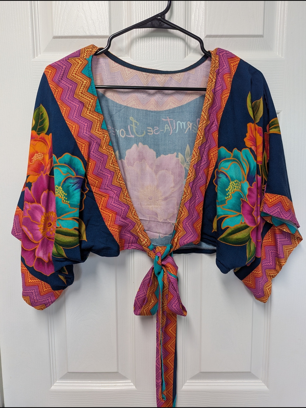 Valentina Multicolor Floral & Geometric Kimono